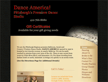Tablet Screenshot of danceamericapgh.com